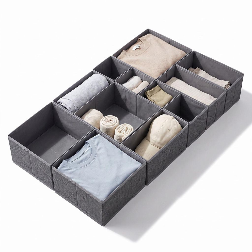 Aufbewahrungsboxen Schubladen-Organizer 12er Set aus Produktbild 