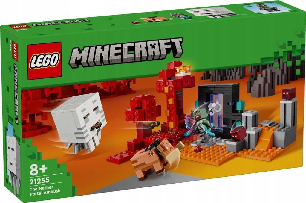 LEGO Minecraft 21255 - Set créatif l'Embuscade du Portail du Nether