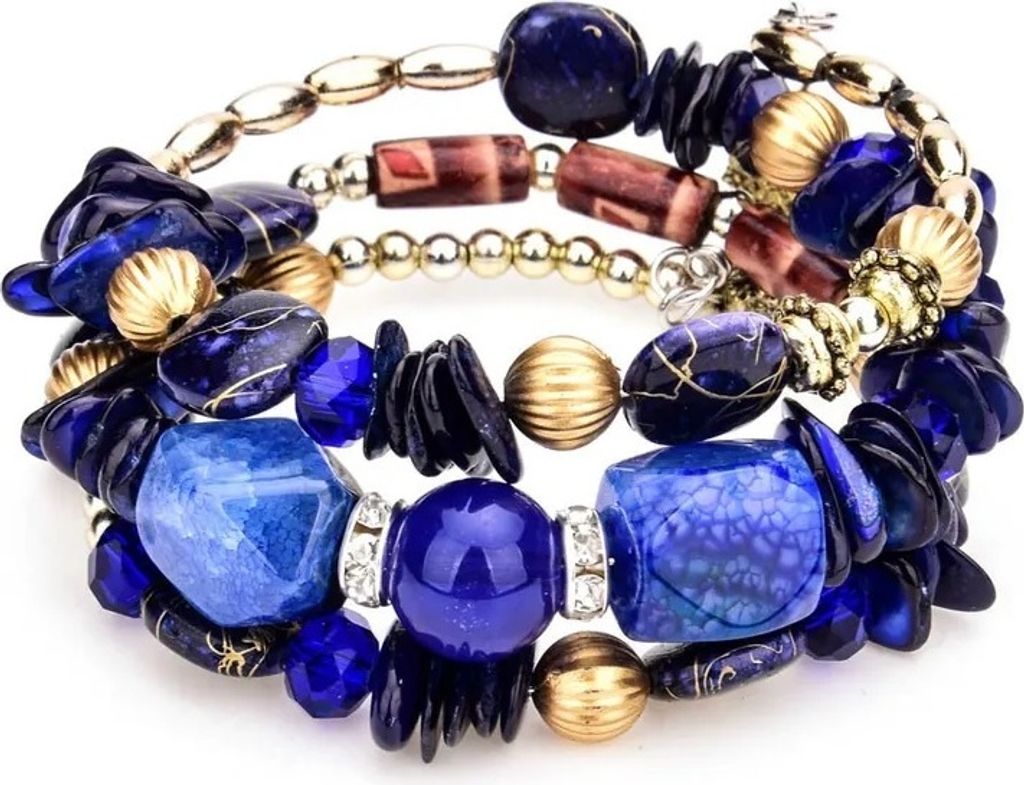 Vintage Dunkelblaues Special Armband – Nickel- und Bleifrei KP29262