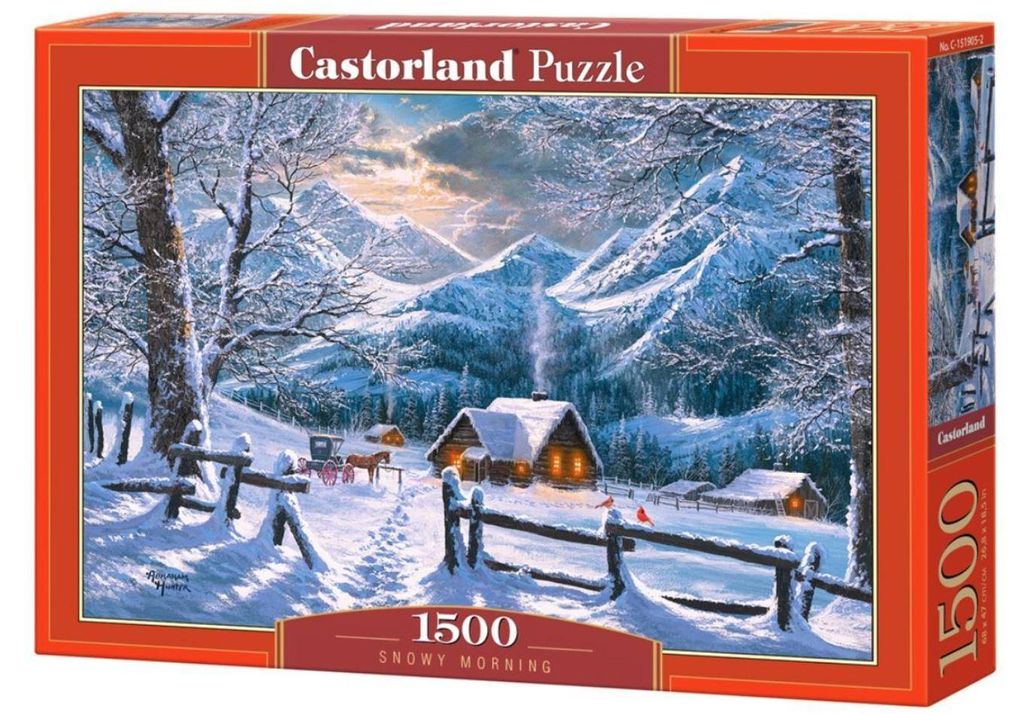 Castorland, "Mañana nevada", 1500 piezas, Invierno, 9 años Imagen del producto 