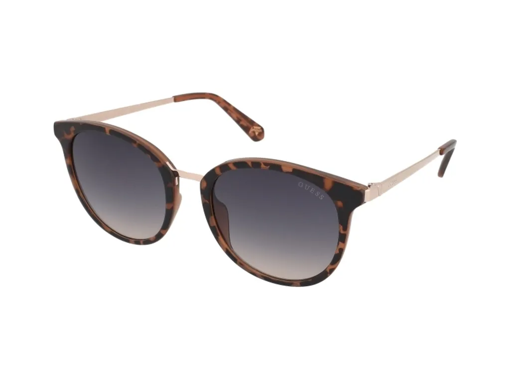 Guess GU5212 59B 53 - Occhiale Sole Cat-Eye Beige Havana Originale