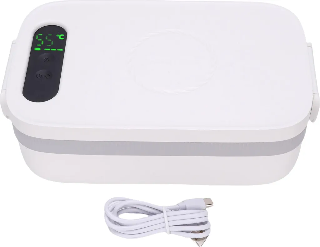 Lunch box chauffante sans fil inox 304 avec batterie pour extérieur