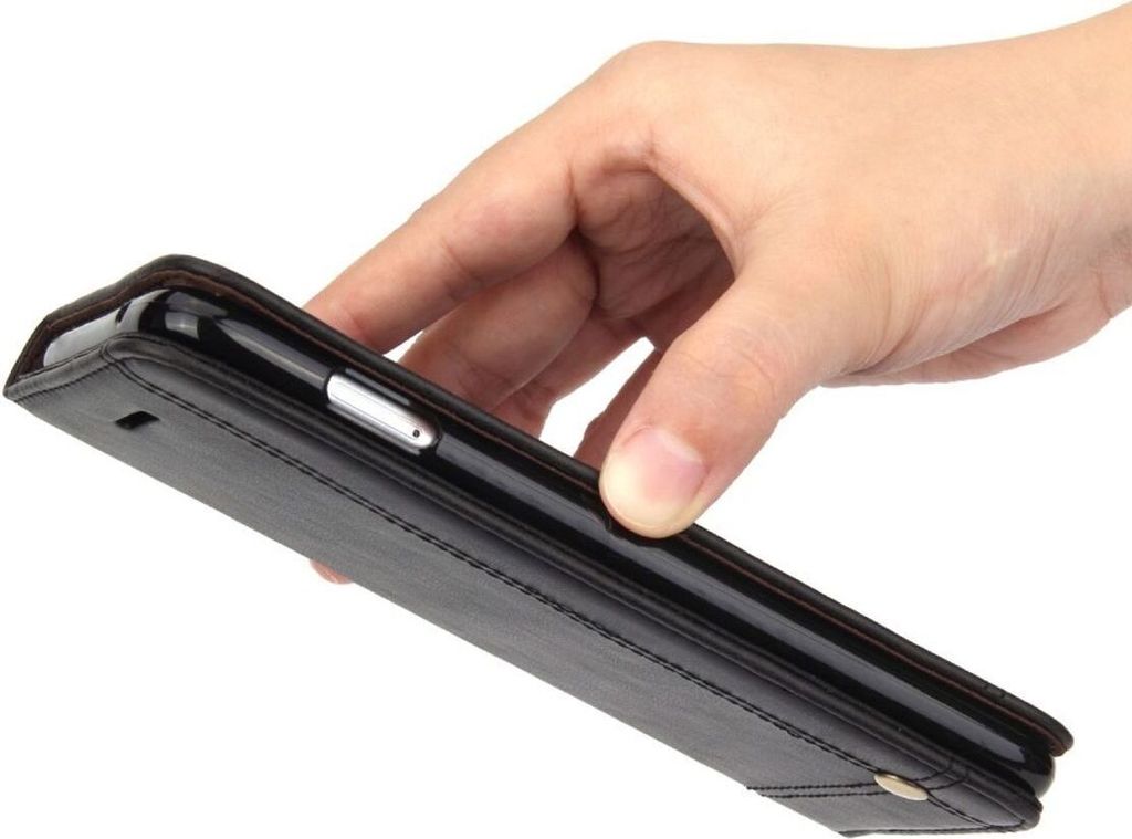 Handy Hülle Schutz Tasche für Huawei P20 Pro Cover Wallet Etui Schwarz