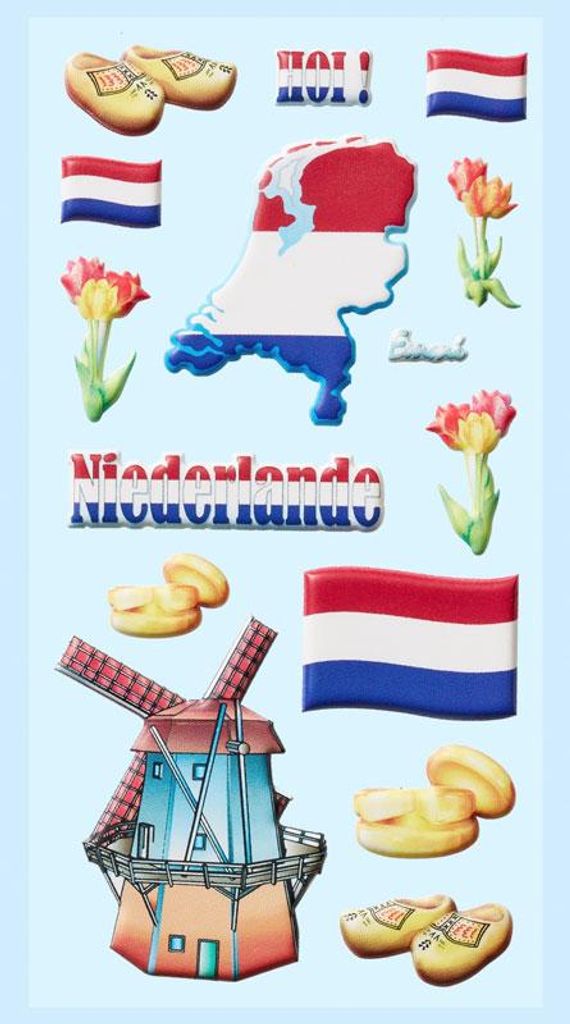 Schaum-Sticker Land Niederlande