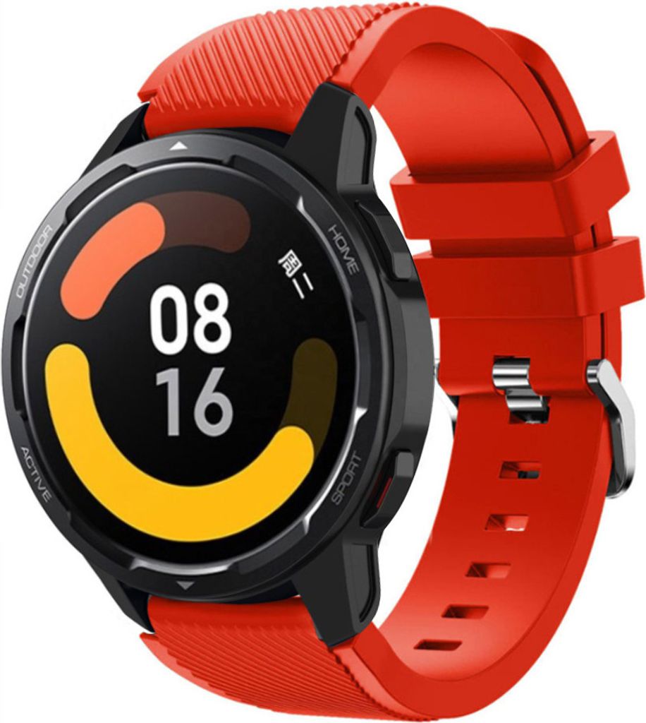 Strap-it Xiaomi Watch S1 Silikonarmband (Rot)