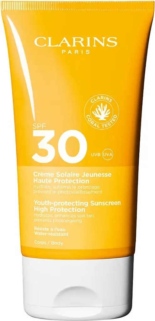 Éviter les Coups de Soleil avec la Crème Solaire Clarins SPF 30 en 150ml