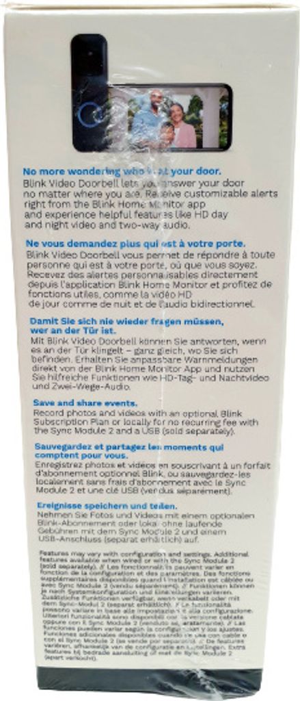 Video Doorbell schwarz Türklingel mit Kamera Produktbild 13