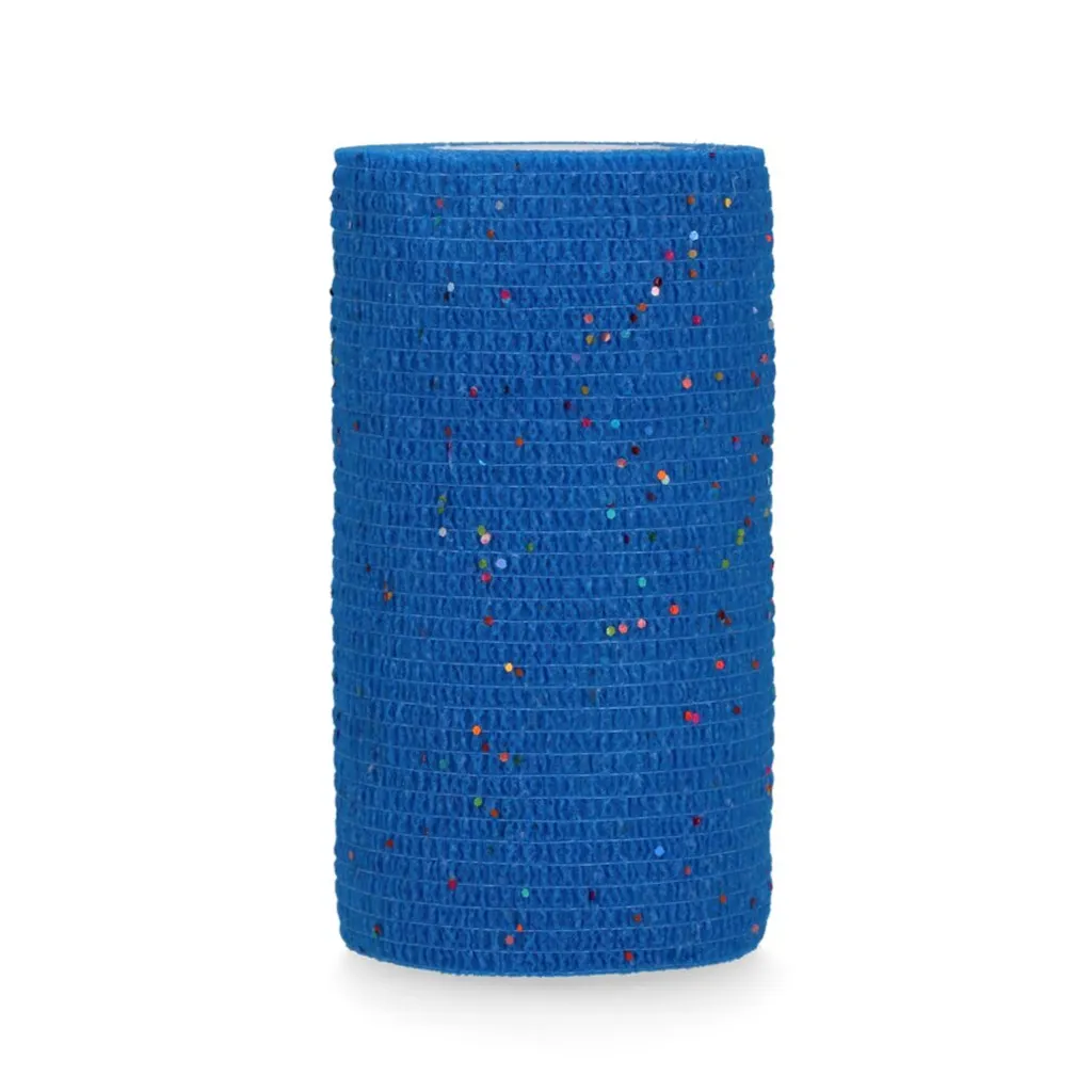 Benda Profi Plus Animali 10 cm Blu Glitter - Fasciatura Sicura