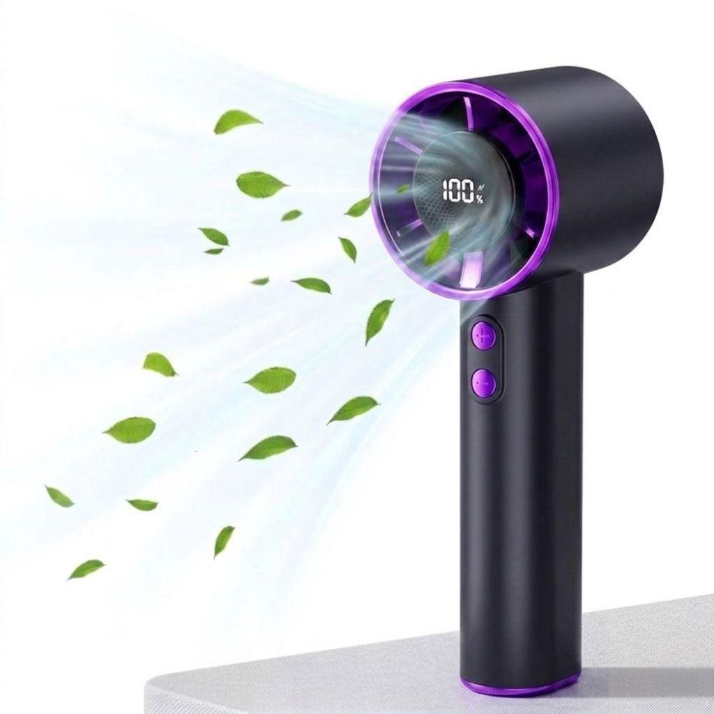 Handventilator – Tragbarer Mini Ventilator mit Umhängeband, USB-Ventilator für Büro, Schlafzimmer, Outdoor & Reisen USB-Handventilator 15,5cm