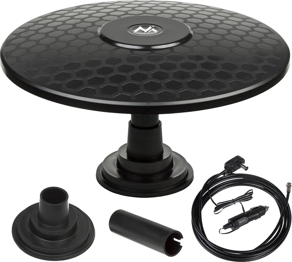 Antenne TV multidirectionnelle active à fixation magnétique 12/24V HEVC