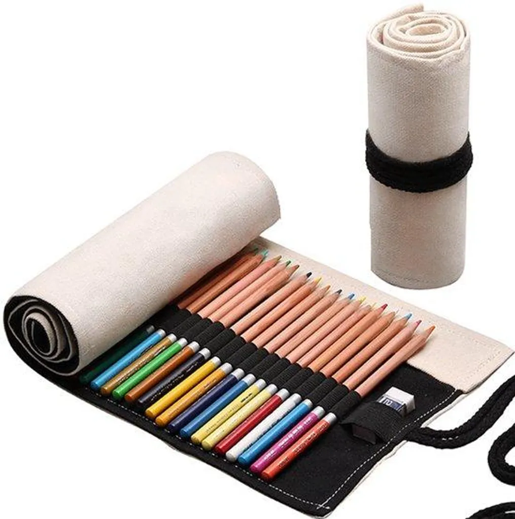 Porte-crayons 72 compartiments en plastique portable pour les artistes