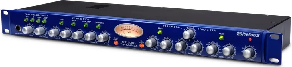 Studio Channel PreSonus Préamplificateur à Lampes 12AX7 et Compresseur