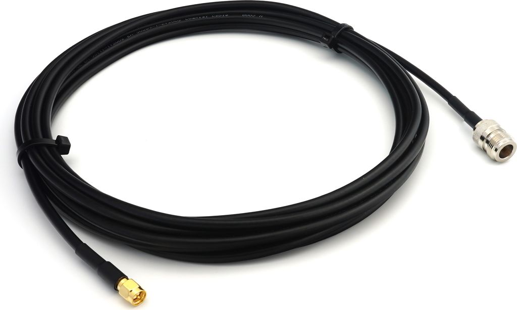 SMA Stecker auf N Buchse RG58 Koaxialkabel 30cm - Verlängerung Low Loss antennenkabel 50ohm - für WiFi RF Antenne GSM LTE 4G 5G 6G Router Signalv...