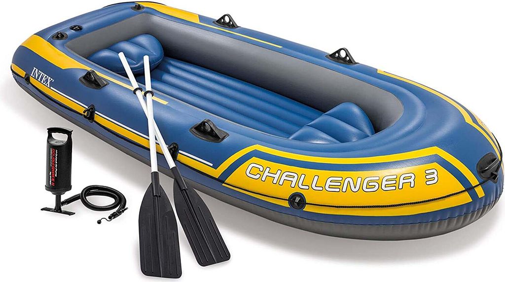 INTEX Schlauchboot mit Rudern und Pumpe Challenger 3 Produktbild 