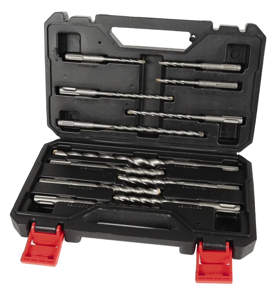 Forets SDS-Plus Drill haute résistance pour perçage intensif - Lot de 12 - 5