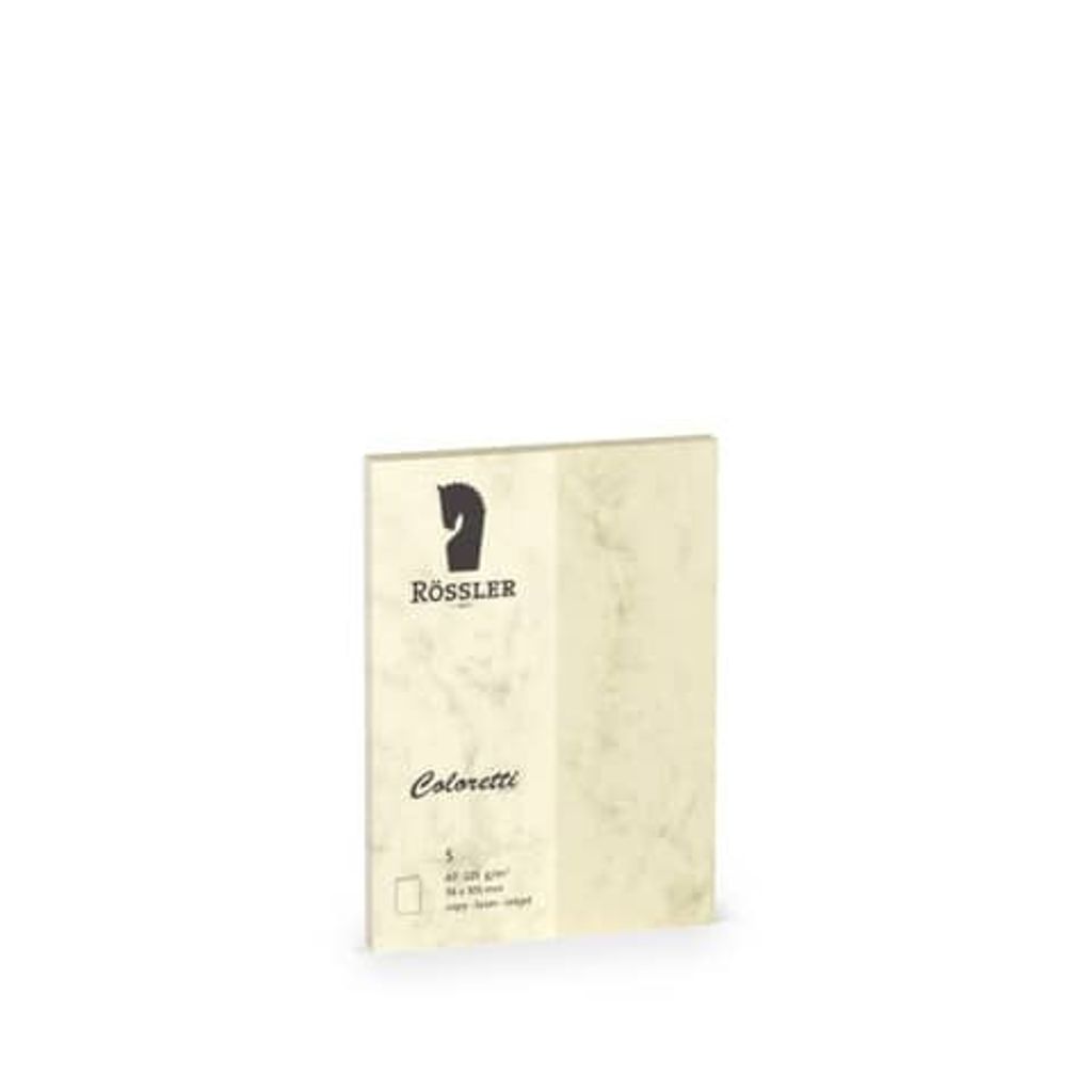 Coloretti Karten 5 Stück A7Hd chamois Marmora