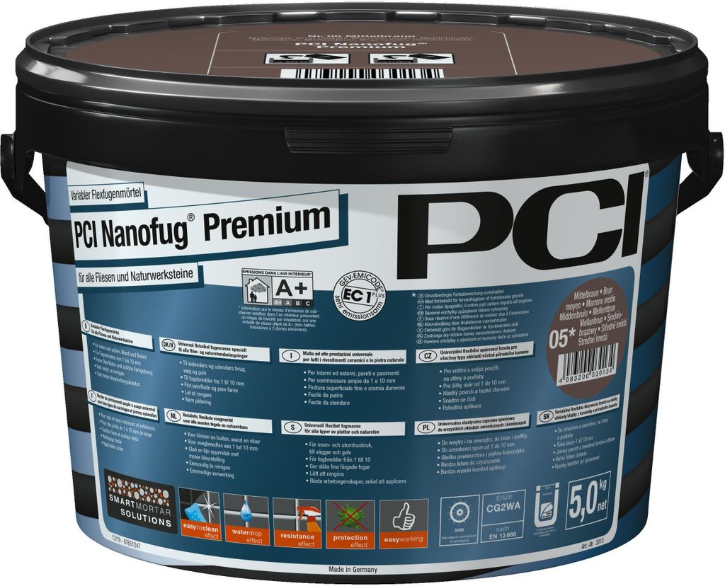 PCI Nanofug Premium 5kg Flexfugenmörtel Nr. 58 mahagoni Produktbild 