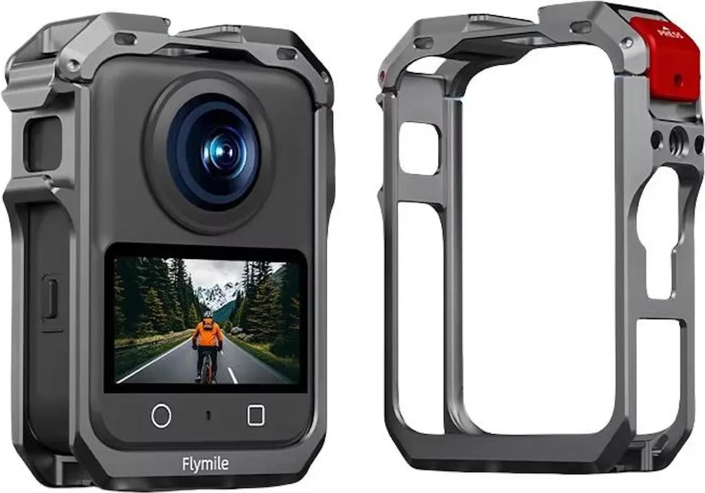 Cage de Protection pour DJI Osmo Action 4 et 3 en Métal Argenté 360