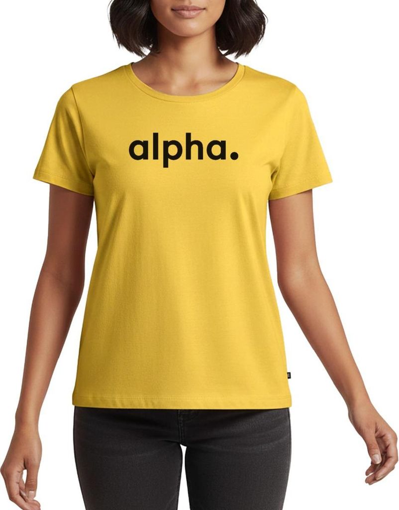 Spreadshirt Stromberg Firmenschriftzug von Alpha Frauen Premium T-Shirt, XL, Sonnengelb