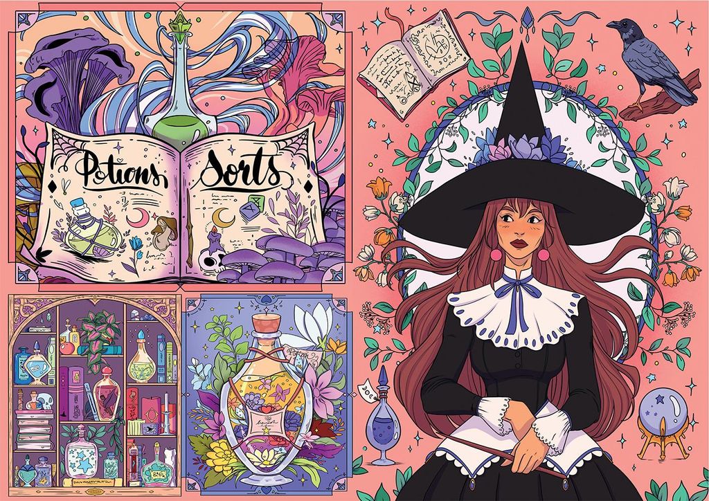 Puzzle, 1000 Teile, Hachette: L'Atelier des Sortileges
