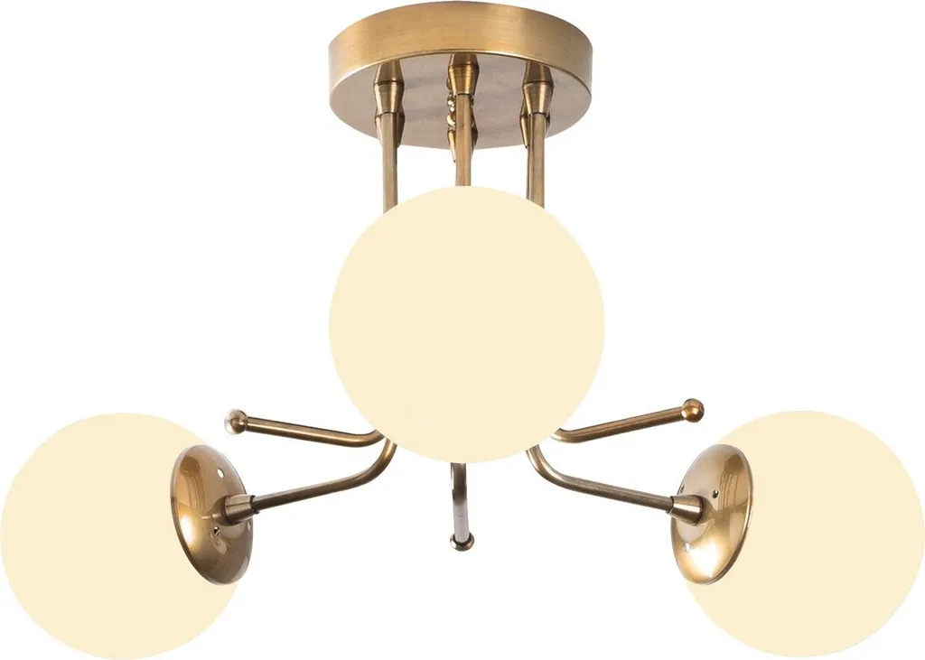 Acquista Opviq Daisy 146-AV3 - Lampadario Oro Metallo 48x48x34 cm - 2