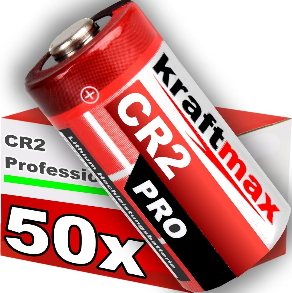 50er Pack CR2 Lithium Hochleistungs- Batterie für Produktbild 
