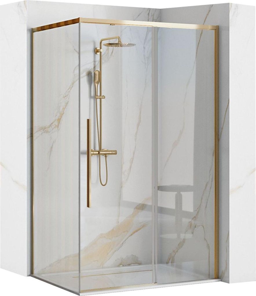 Sprchový Kút SOLAR Gold 90x120 Obrázok produktu 