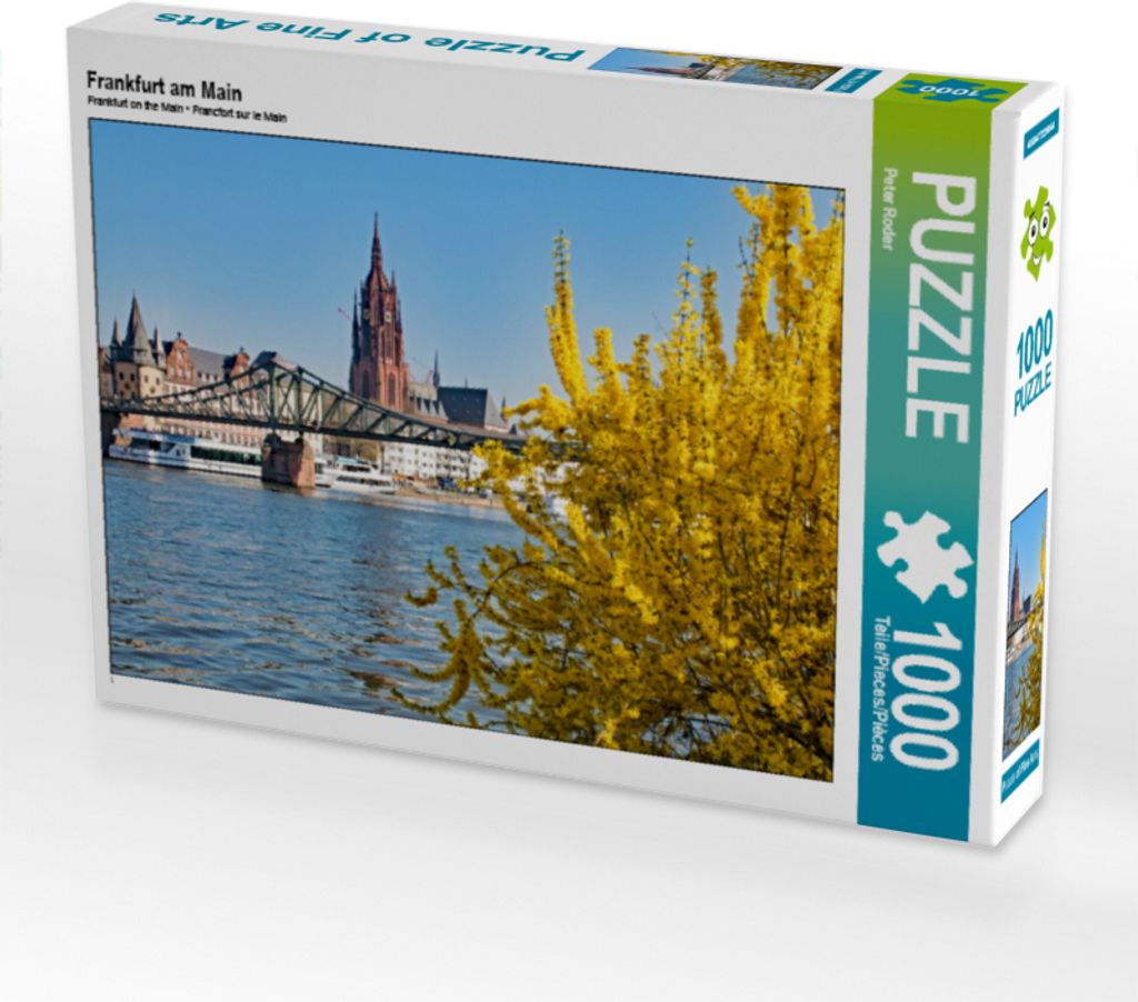 CALVENDO Puzzle Frankfurt am Main | 1000 Teile Lege-Größe 64x48cm Foto-Puzzle für glückliche Stunden