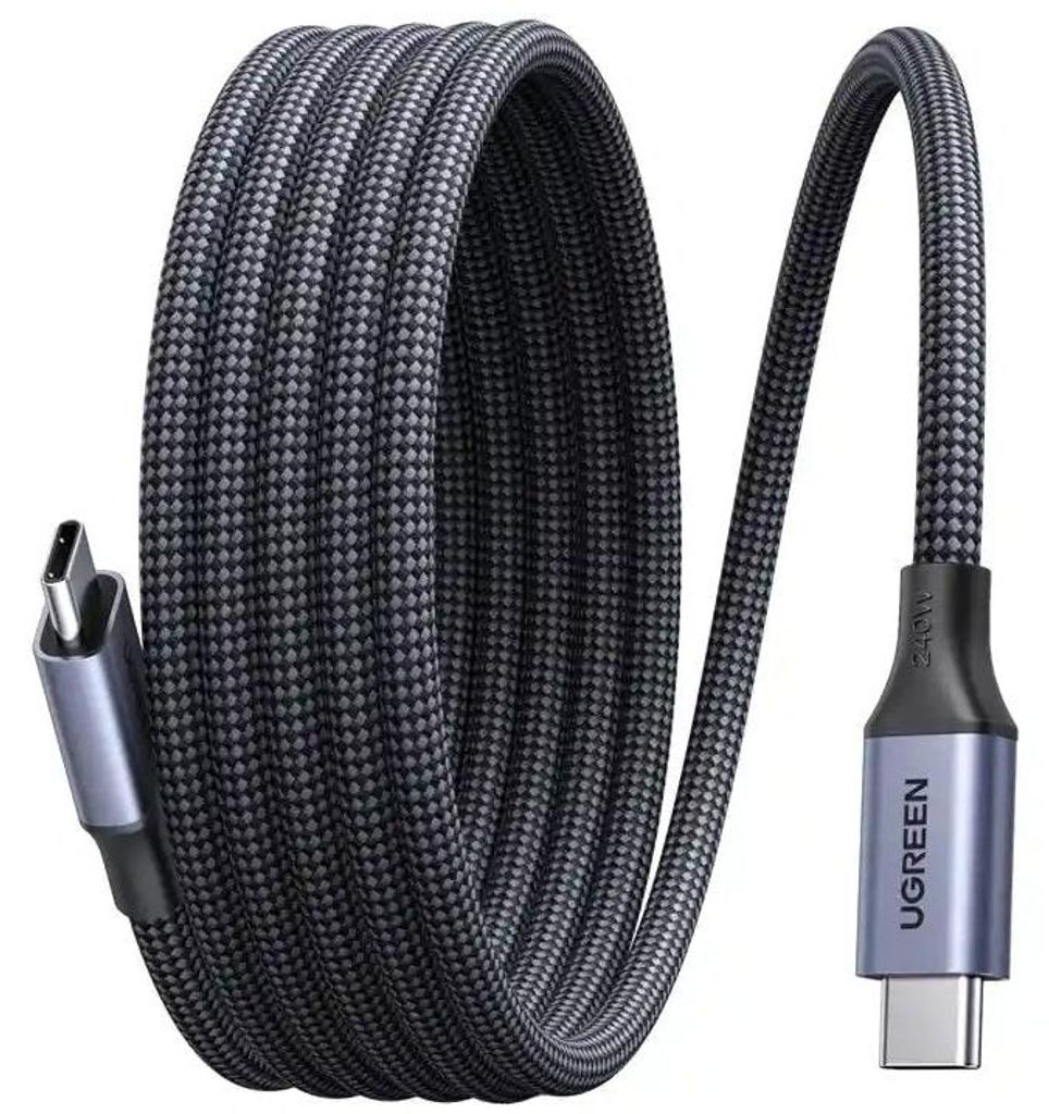 Kabel Ugreen USB-C zu USB-C, 240W, PD 3.1 mit E-Marker, Produktbild 