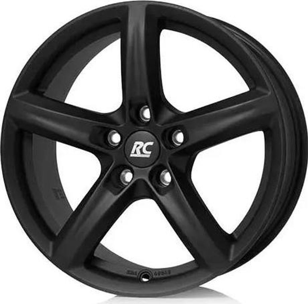 15 Zoll Alufelge RC Design RC24 15"x6" 4x108 PCD ET23 65,1mm Felge Matt Schwarz