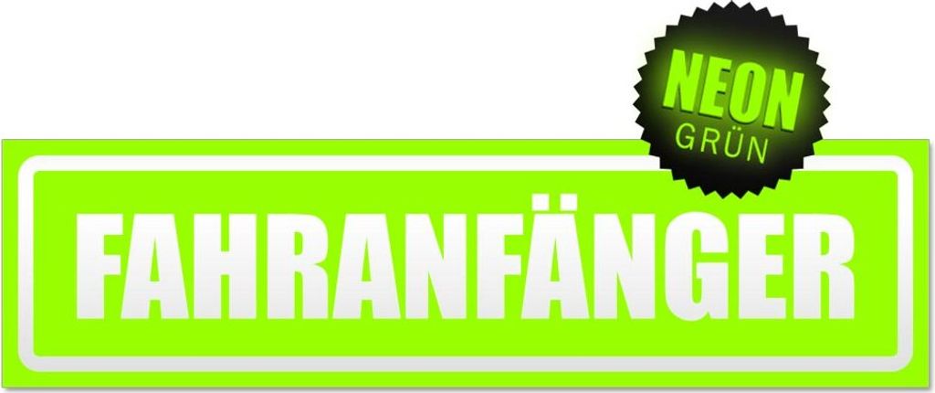 Fahranfänger invertiert Magnetschild Schild magnetisch