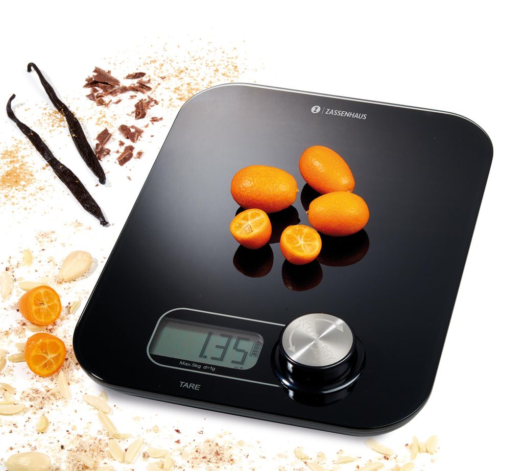 Zassenhaus Küchenwaage 1g bis 5kg digital Eco Energy