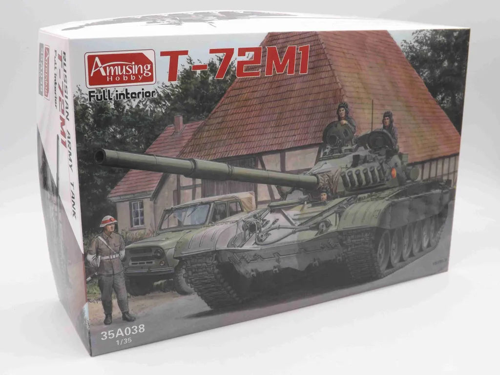 Kit de modélisme char T-72M1 avec intérieur complet échelle 1:35 Amusing