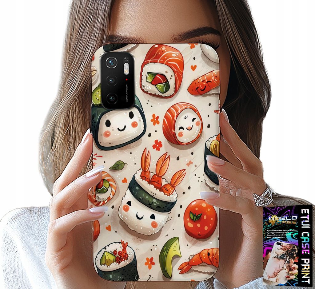 Fall Für Xiaomi Poco M3 Pro 5G - Süss Lächelnd Sushi Fall Fall