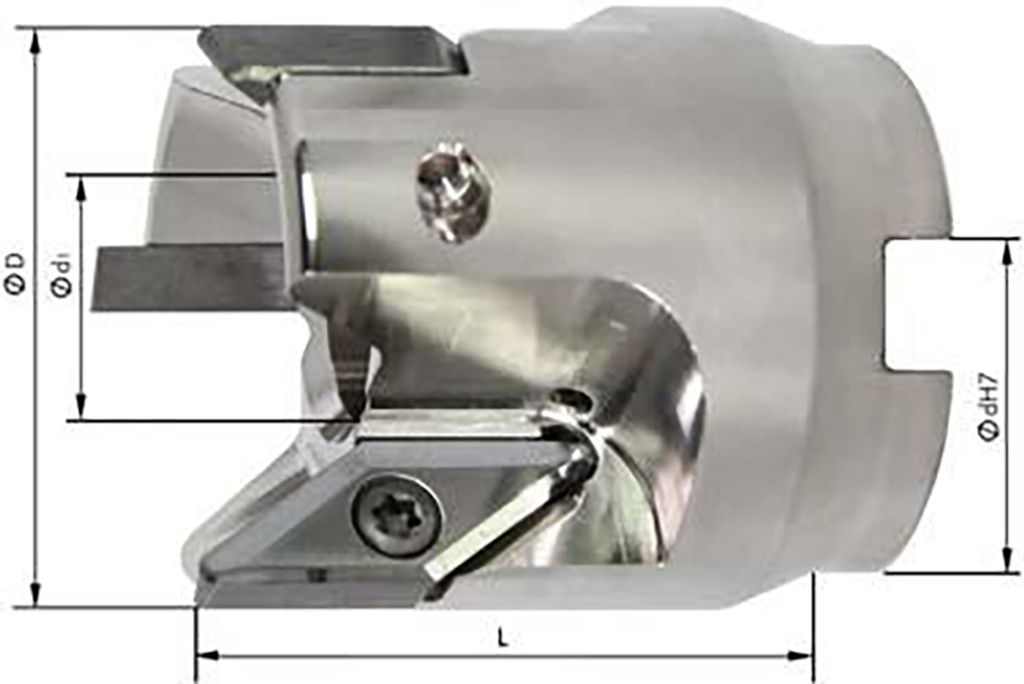 Aufsteckfr. 90G f. Alu D50mm Z 3 f. VCGT m. IK.