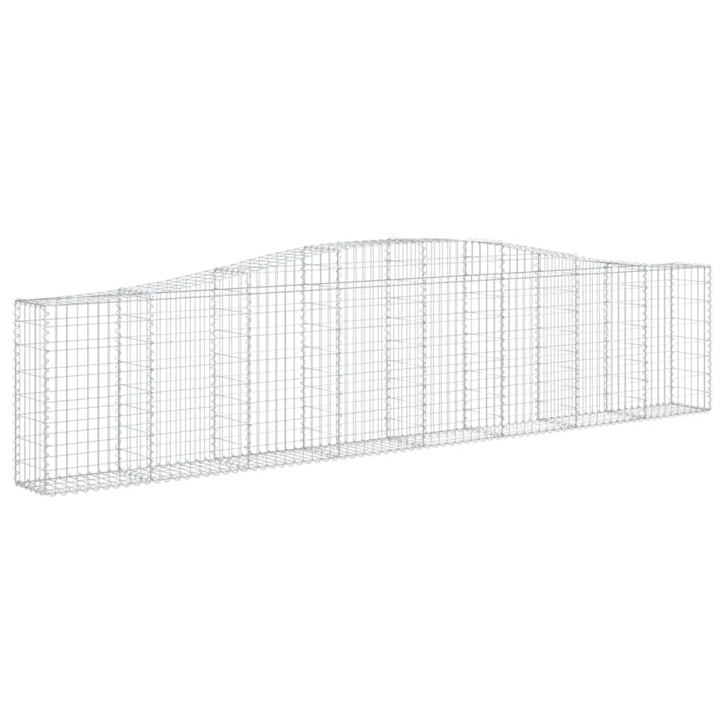 Jardinière Gabion Courbe en Acier Galvanisé 4 mètres pour Jardin