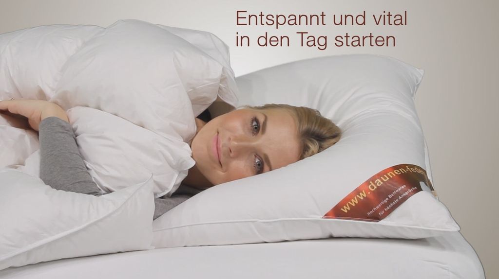 Daunen- Federkissen 80x80  30% Daunen - 70% Federn Produktbild 5