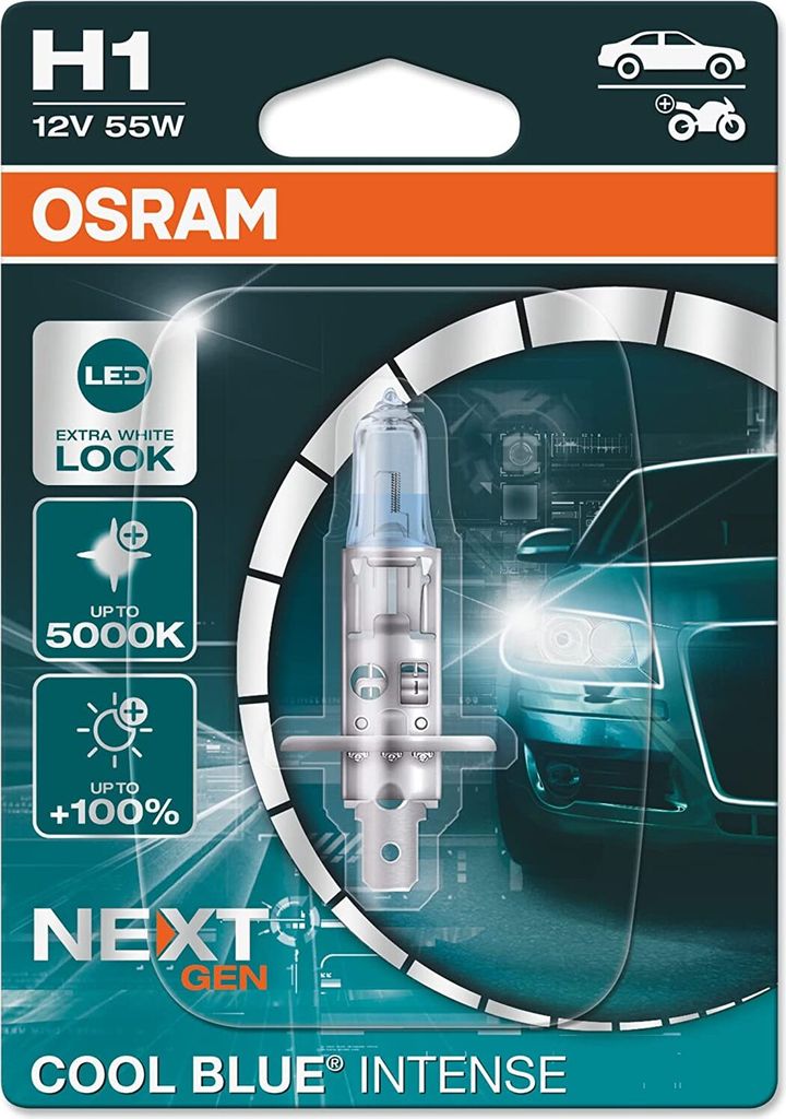 OSRAM Glühlampe Cool Blue Intense CBI  H1 12V / 55W x1 Produktbild 