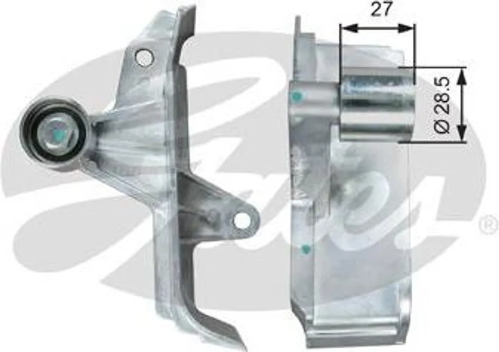 Rouleau de renvoi GATES T42313 qualité origine pour courroie Audi A4 A6