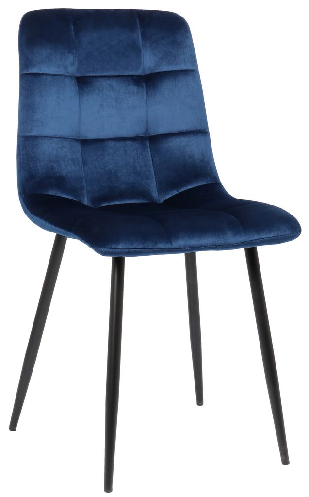 Esszimmerstuhl HLO-CP26 Samt blau