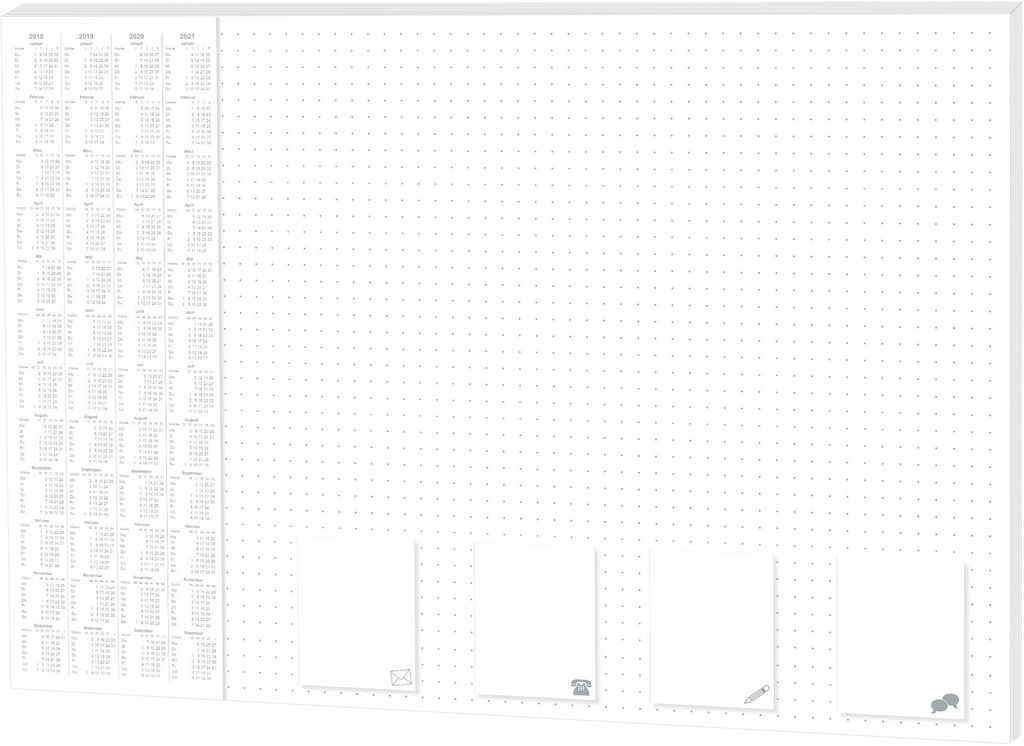 RNK Verlag 46647 Sous-main "Office - dotted" - 60 x 42 cm, Image du produit 