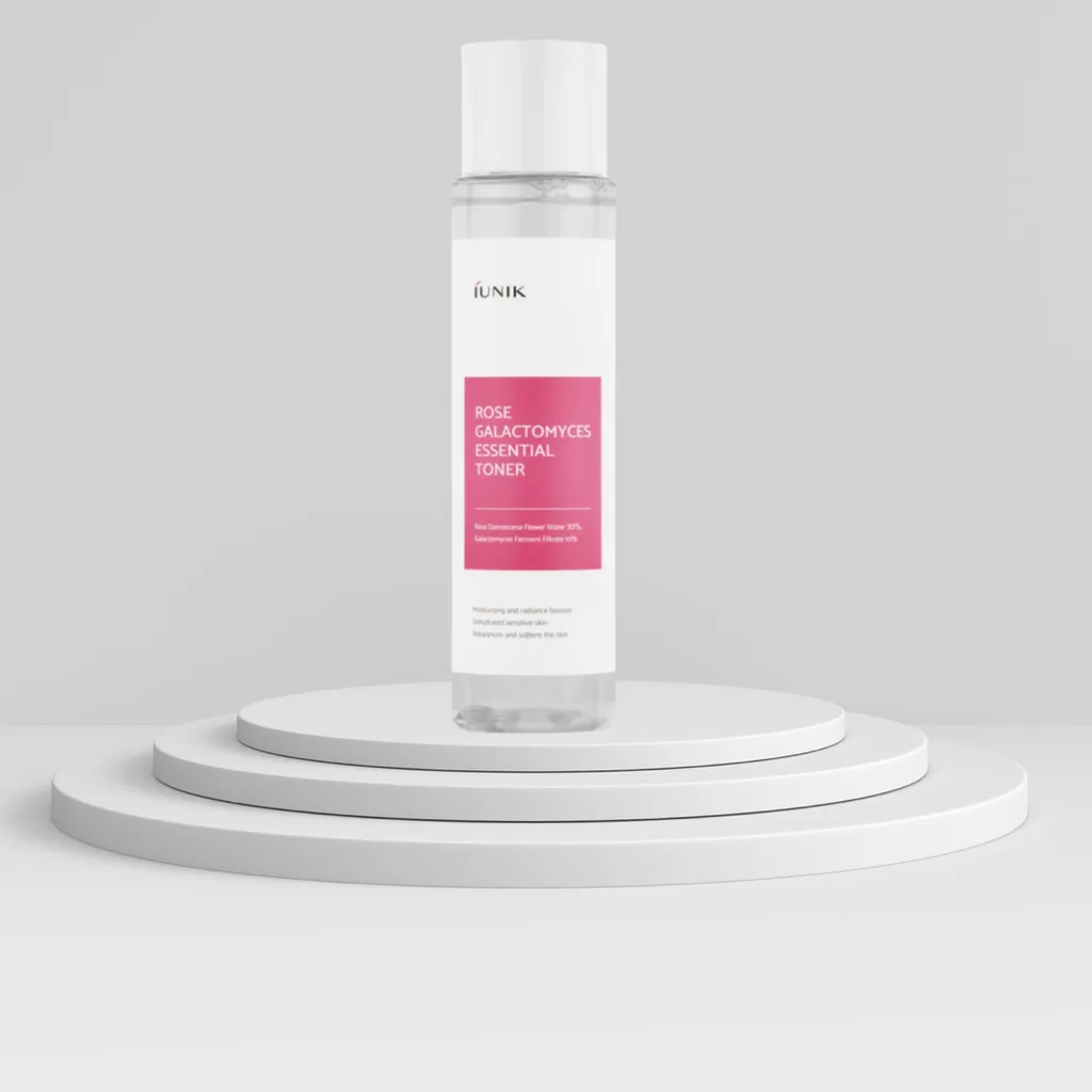 iUnik Rose Galactomyces Tonique Essentiel 200ml pour l'éclat du teint