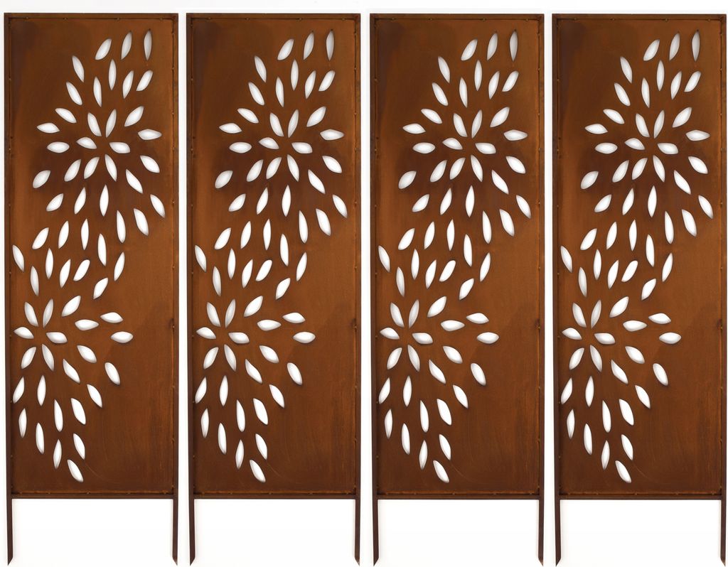 Kovová zástena na ochranu súkromia 4x - 160 x 50 cm - Obrázok produktu 