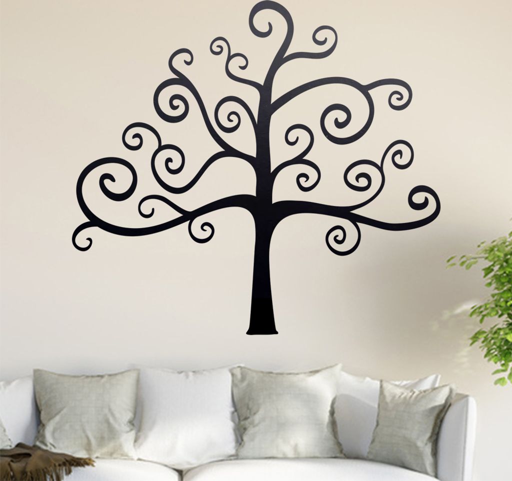 Stammbaum - Baum Wandtattoo in 6 Größen - Wandaufkleber Wall Sticker - Dekoration, Küche, Wohnzimmer, Schlafzimmer, Badezimmer