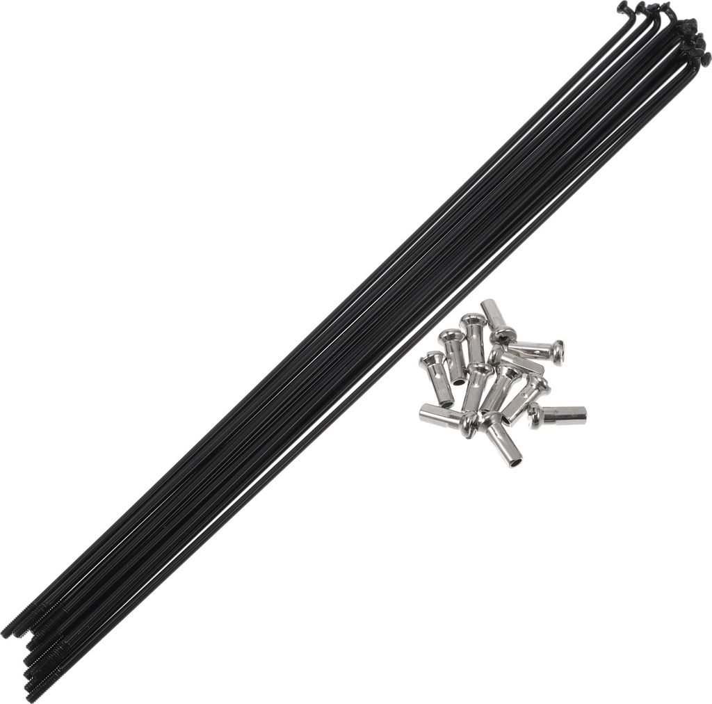 Fahrradspeichen 14G 210mm Länge Fahrradrad Speichen 304 Edelstahl Schwarz 1 Satz