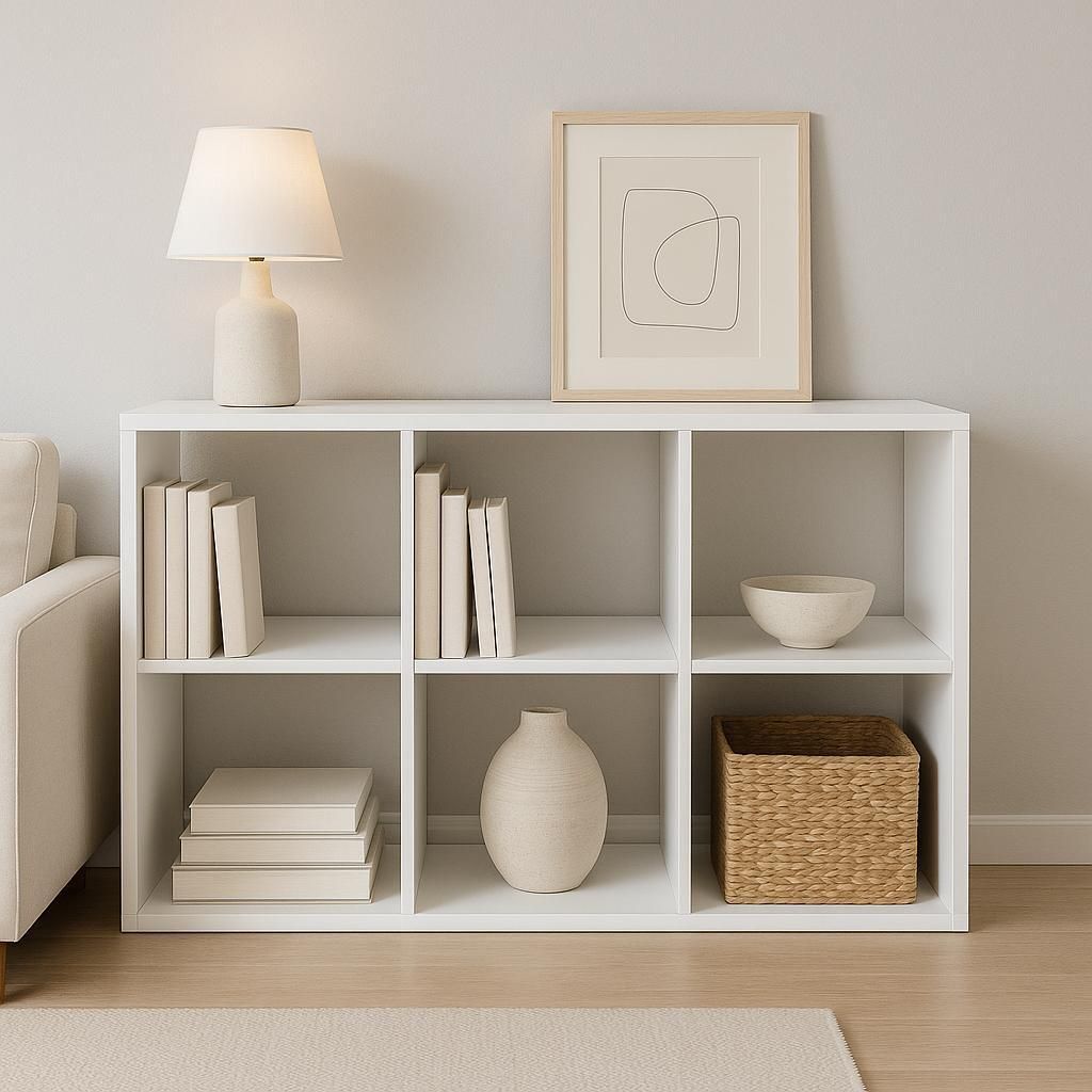 Würfelbücherregal 2x3 wie KALAX IKEA Weiß Produktbild 
