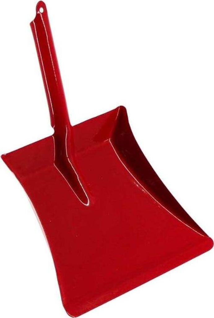 Kehrblech für Kinder (Metall) - Rot