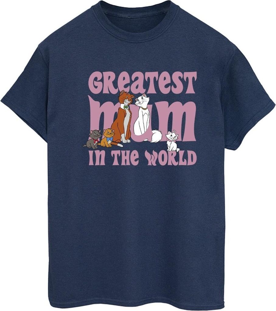 Disney - "The Aristocats Greatest Mum" T-Shirt für Damen BI10464 (L) (Marineblau)