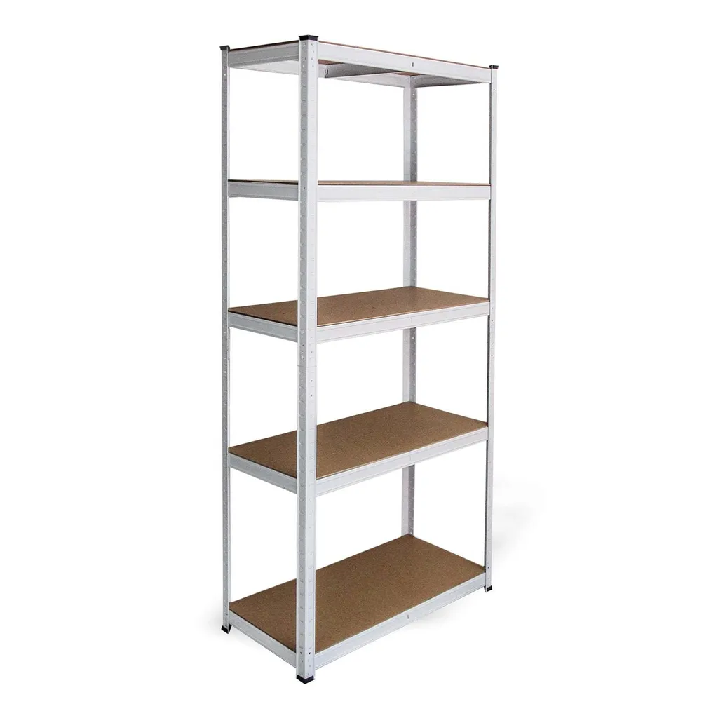 Rayonnage Acier Blanc Lot de 3 E-Rax : Étagère d'Atelier Robuste - 7
