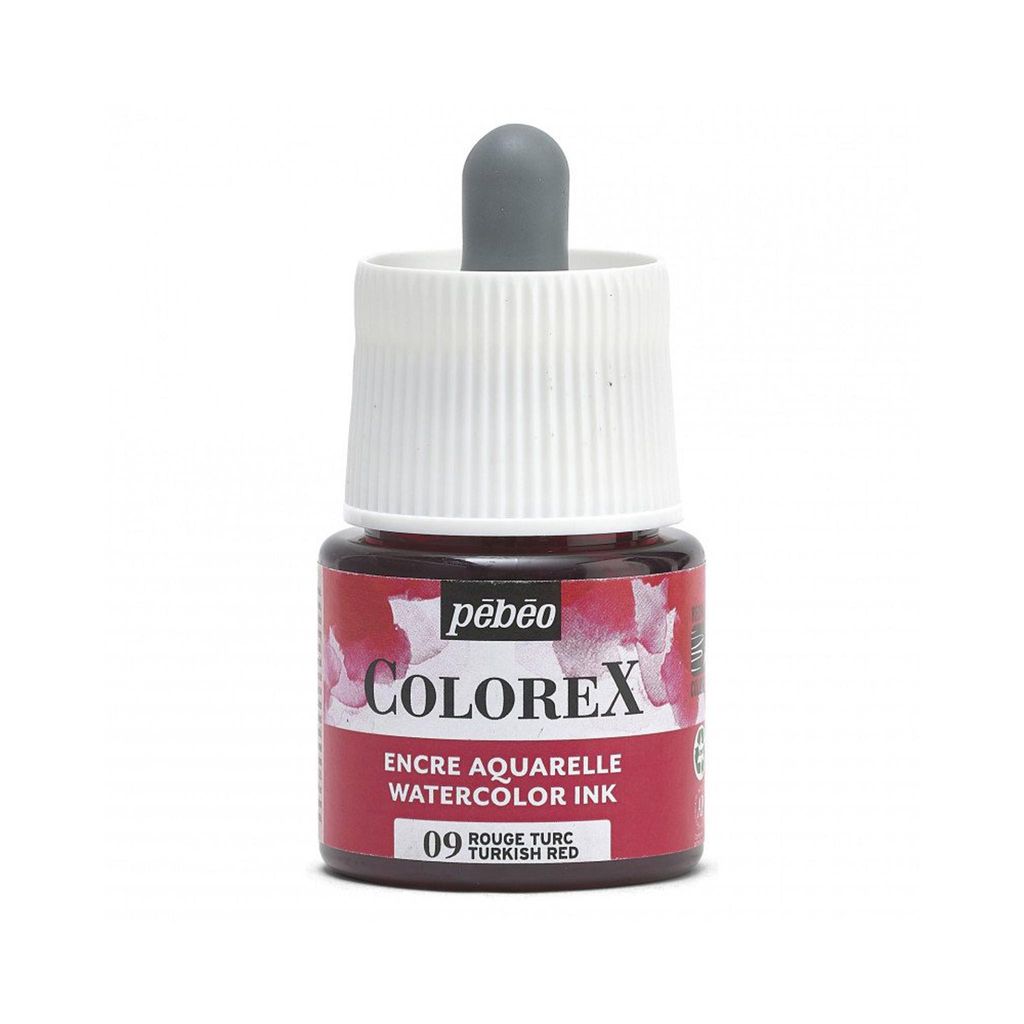 Pebeo Colorex Aquarelltinte, 45 ml, Türkischrot